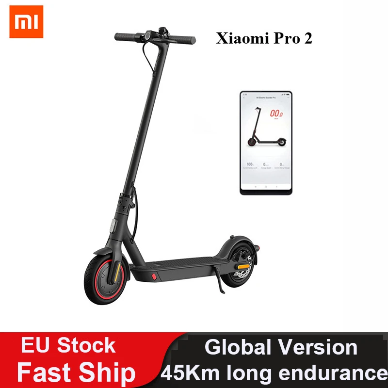 Электрический скутер Xiaomi Mijia Pro 2 складной перезаряжаемый умный электроскутер