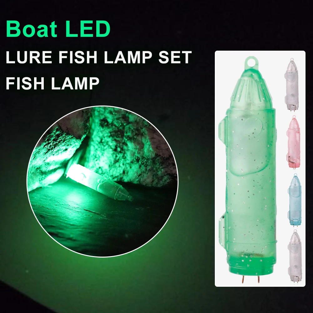 

1 Pcs Type Fish Luring Light Underwater Fish Attracting Lamp Fishing Lure LED Deep Drop Auto OFF Flashing Light Squid Bait