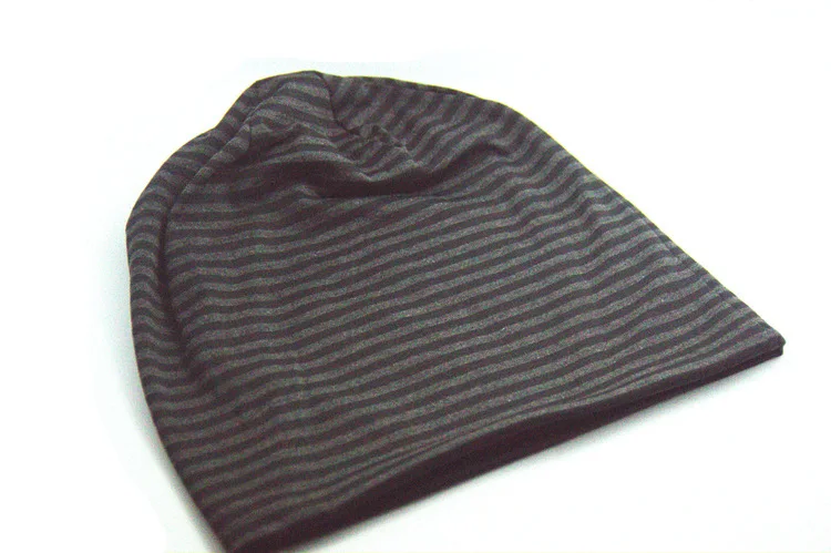 

Men's/Women's Striped Warm Beanie Hat Cotton All-matched Turbano Casual Women's Hat Skullies Beanies