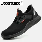 Новинка, рабочая обувь, 2019, модные кроссовки, ультра-светильник, нескользящая Мягкая подошва, Мужские дышащие рабочие ботинки со стальным носком