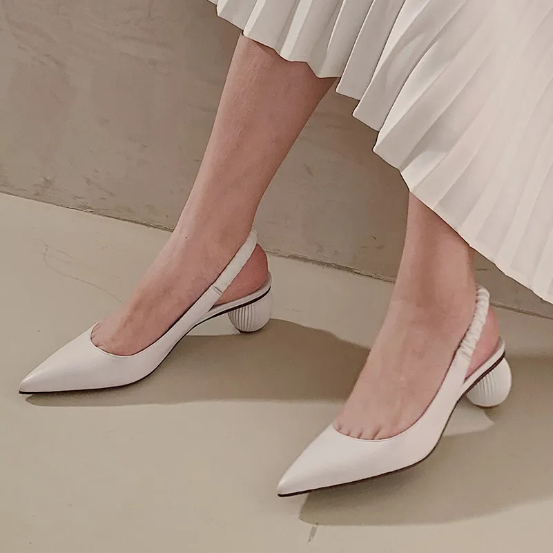 Meotina/женские туфли-лодочки на высоком каблуке обувь из натуральной кожи