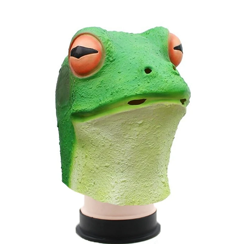 

frog salmon Funny Latex Unisex Movie Cosplay Anime costume Prop Adult Animal Party Mask for Halloween