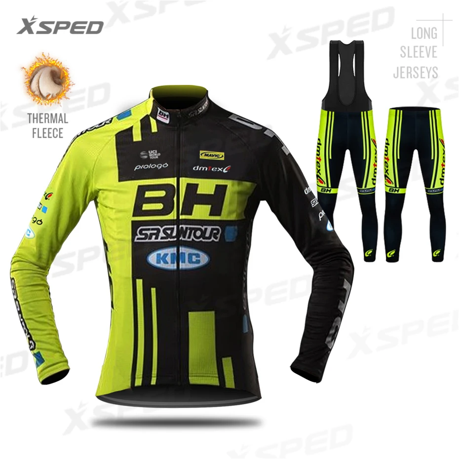 

BH Cycling Clothing Bike Jersey Outfit Mtb Winter Long Sleeve Thermal Fleece Man Jacket Uniform Suit Ropa Ciclismo Hombre
