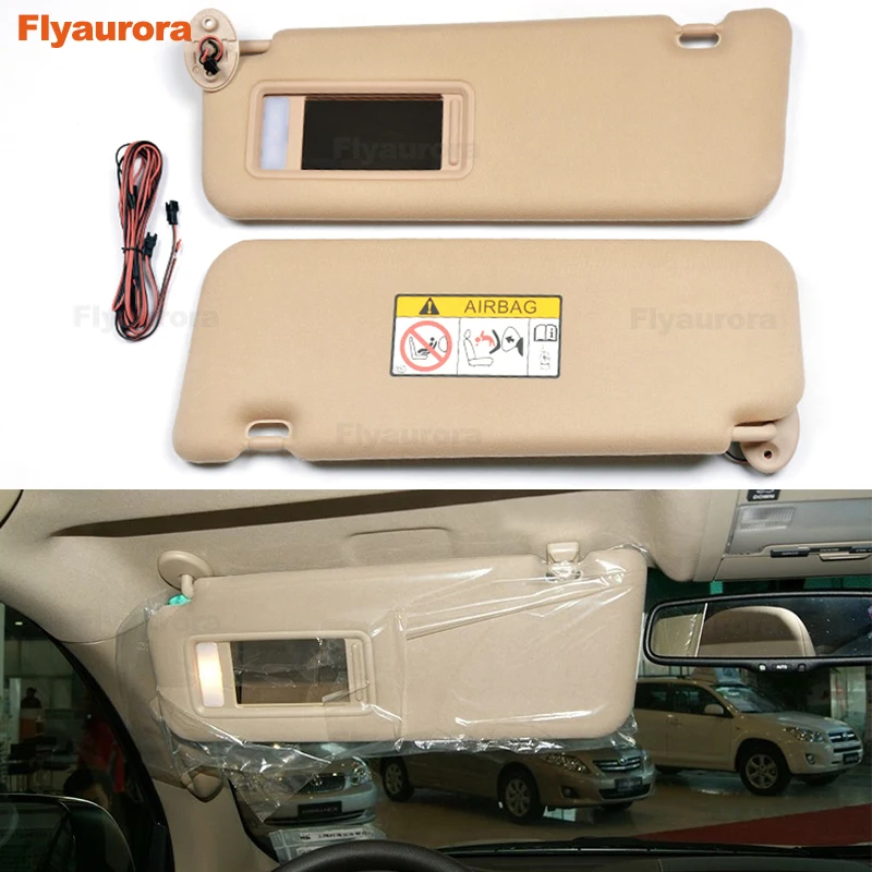 Автомобильный солнцезащитный козырек зеркало для макияжа Toyota Land Cruiser LC200 2008 18