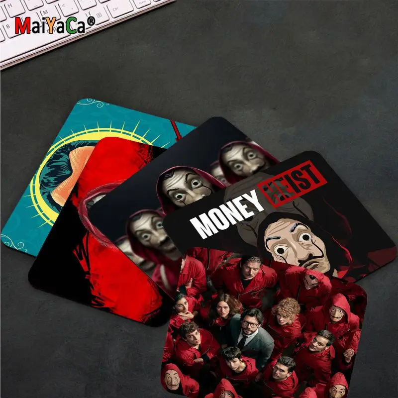 

MaiYaCa New Designs Spain TV Money Heist Comfort Mouse Mat Gaming Mousepad Smooth Writing Pad Desktops Mate gaming mouse pad