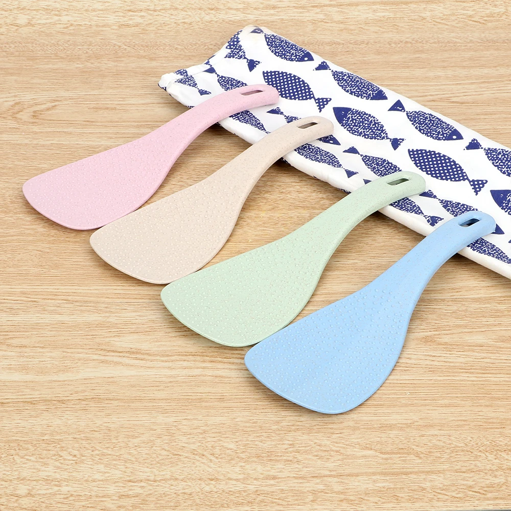 Посуда рисовая ложка кухонная утварь пшеничная солома пластиковый кухонный