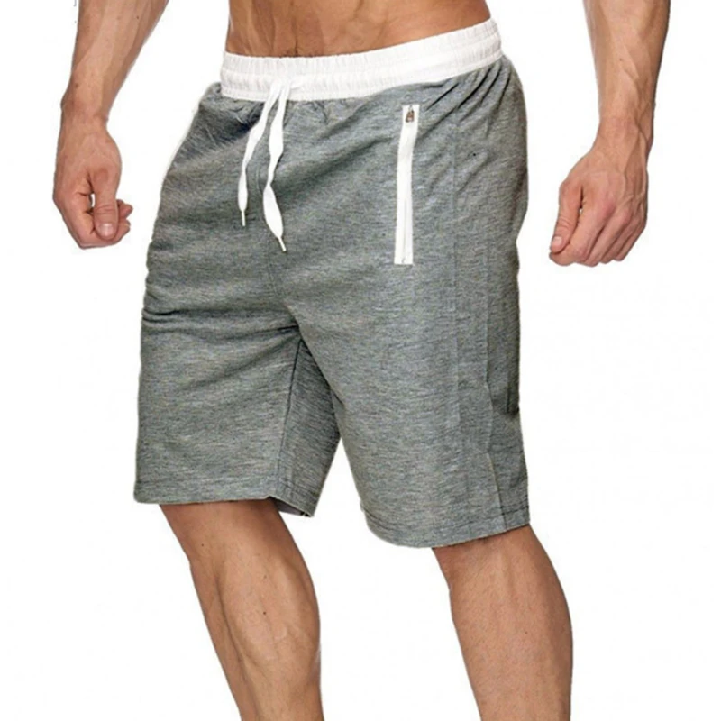 Фото Быстросохнущие мужские шорты для бега тренажерного зала фитнеса спортивные