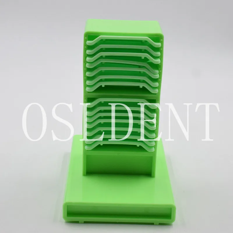 

Dental Lab Washing & Drying Double Sides Base Green Impression Tray Holder Stand Dispenser