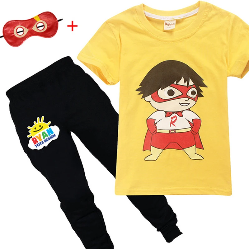 2019 Новая летняя детская футболка с короткими рукавами Райан игрушки обзор