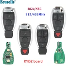 Умный дистанционный ключ с 234 кнопками, 315 МГц, 433 МГц, для Mercedes-Benz W203, W169, W204, W209, W211, W210, W212, W220, W164, KYDZ, поддержка BGANEC