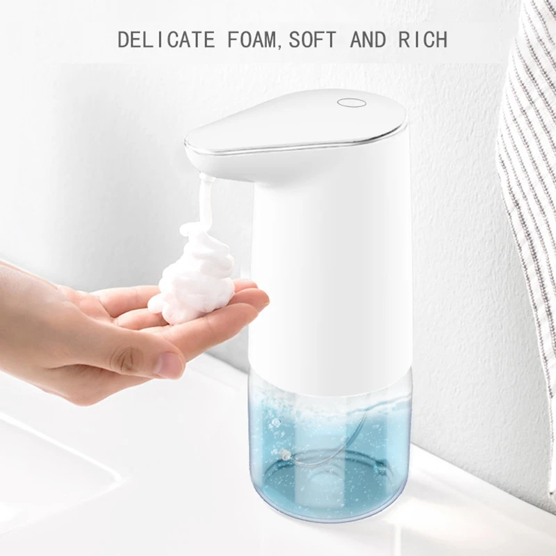 

Infrared Touchless Liquid Soap Dispenser Smart Sensor Hand Free Automatic Soap Dispenser for Bathroom Kitchen,White