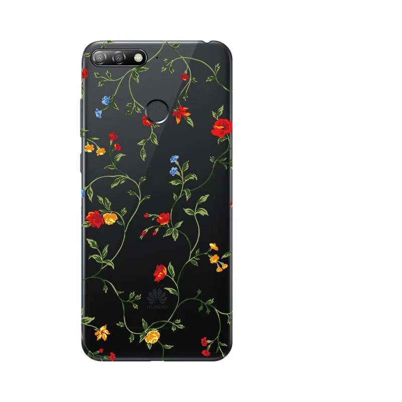 Силиконовый чехол для Huawei Enjoy8e 8E задняя крышка Honor 7A/Enjoy 8E/7A Pro/Y6 Prime 2018 с отпечатком