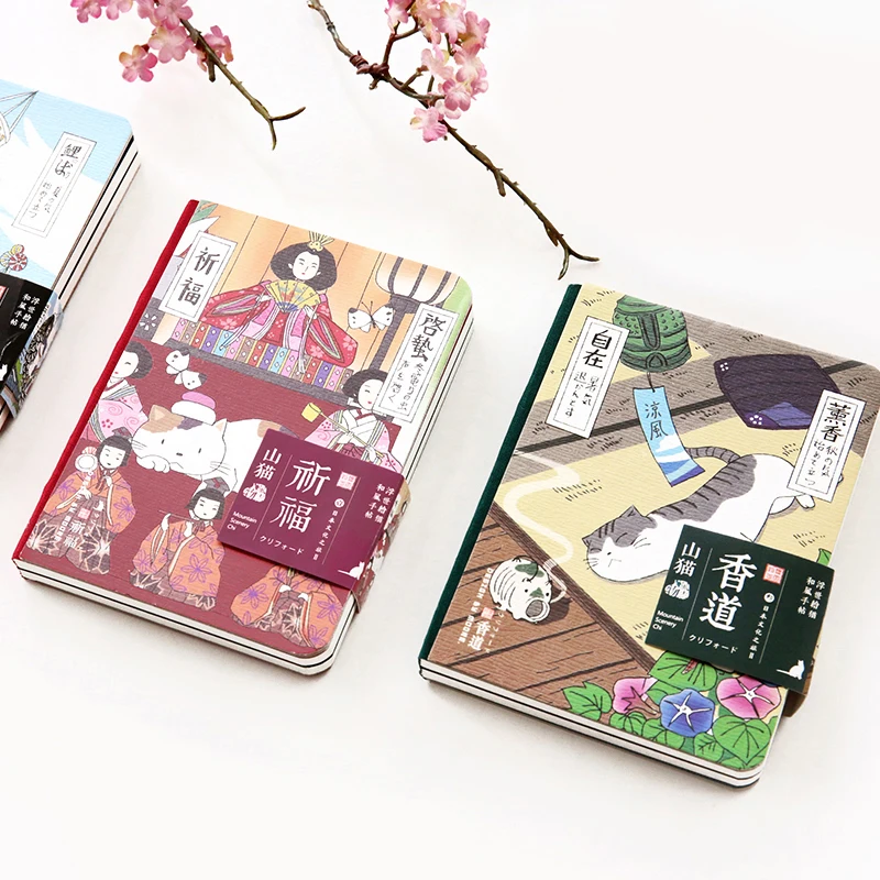 Оригинальный мультфильм японский милый кот иллюстрация блокнот планер пустой