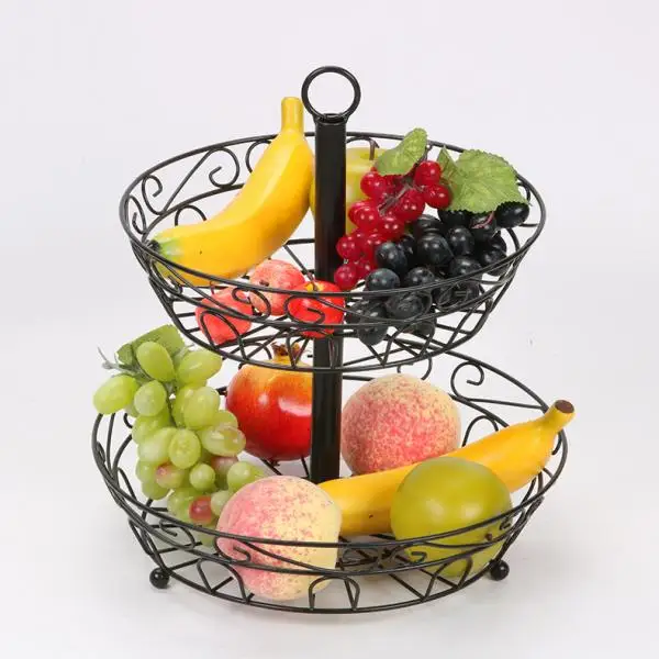 

Disassembled and Installed Double Layer Fruit Basin Fruit Receiving Basket