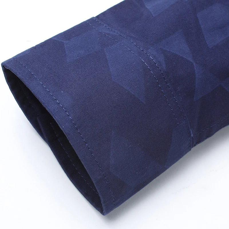 Dudalinas Aramy модные повседневные мужские рубашки с длинным рукавом 40% хлопок Slim Fit