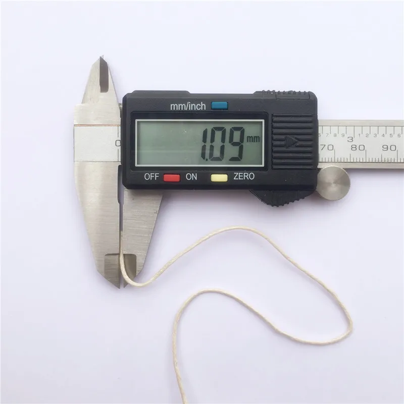 Chenkai DIY Rope 100m 1.0mm Waxed Twisted Waxed Cotton String Line Thread Cord DIY Silicone Baby Teether Beads Toy Jewelry