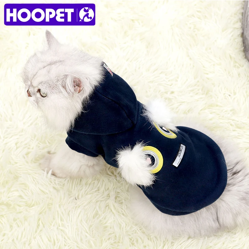 Теплая одежда для кошек HOOPET зимняя куртка питомцев щенков котят маленьких и