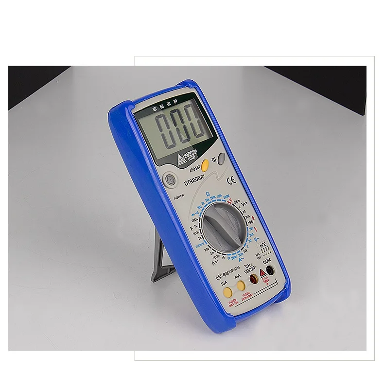 HONEYTEK Цифровой мультиметр DT9208A AC DC LCD Дисплей электрический портативный Вольтметр Амперметр Ом постоянной ёмкости, универсальный конденсатор тестер цифровой измеритель мощности