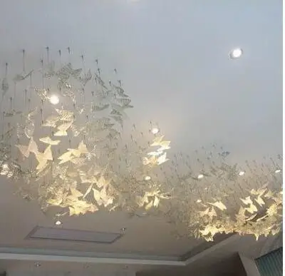 Лампа бабочка из стекла инженерная лампа для спальни гостиной офисы