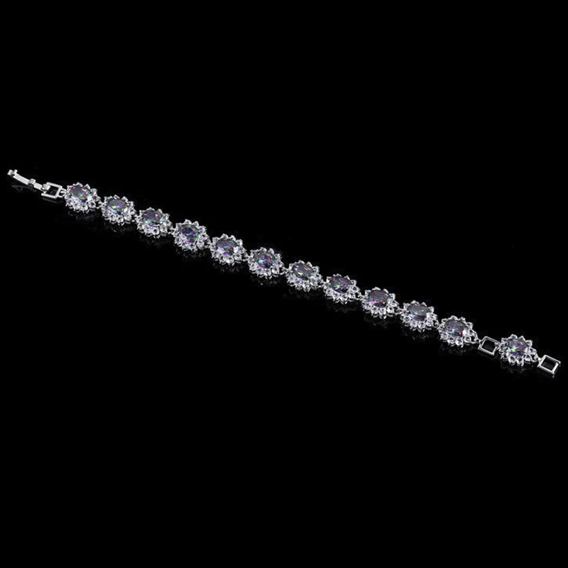 Бренд ThreeGraces горячая Распродажа натуральный мистик радуга кубический цирконий