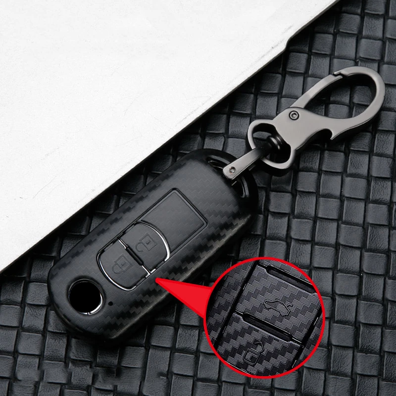

ABS Car Key Cover Protect For Mazda 2356 Demio CX-3 CX-4 CX-5 CX-7 CX8 CX-9 MX5 Axela Atenza 2015-2019 Car Ring