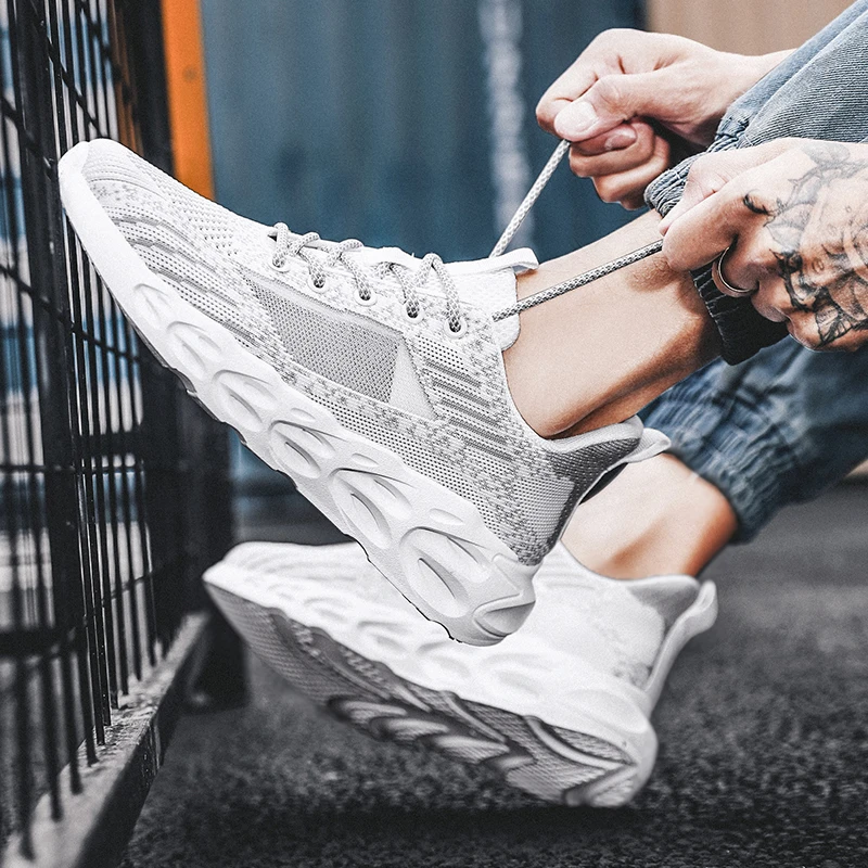 2020 новая сетчатая мужская повседневная обувь ударопрочная легкая дышащая для