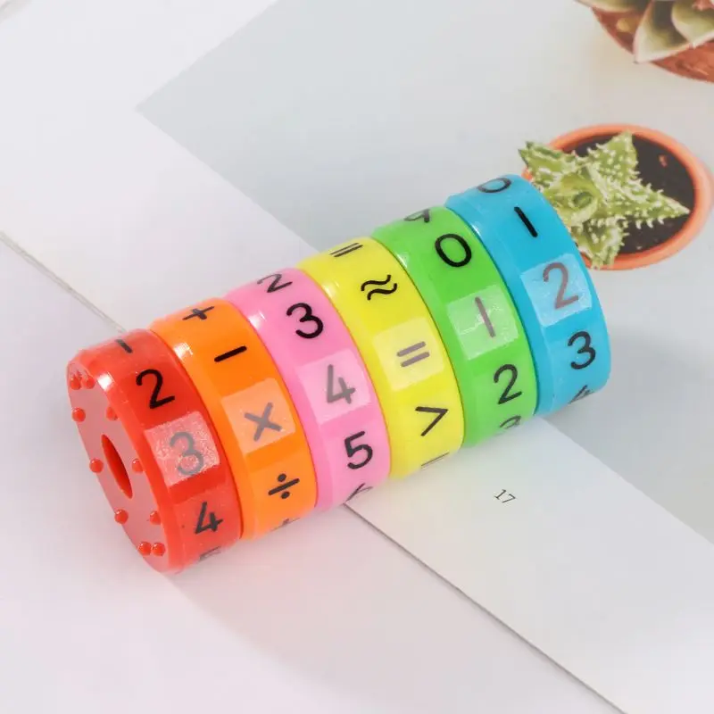 Juego de mesa de rompecabezas magn&eacute;tico para ni&ntilde;os, 6 unidades, juguete educativo Montessori, Educaci&oacute;n Temprana, aprendizaje aritm&eacute;tico, 77HD-3