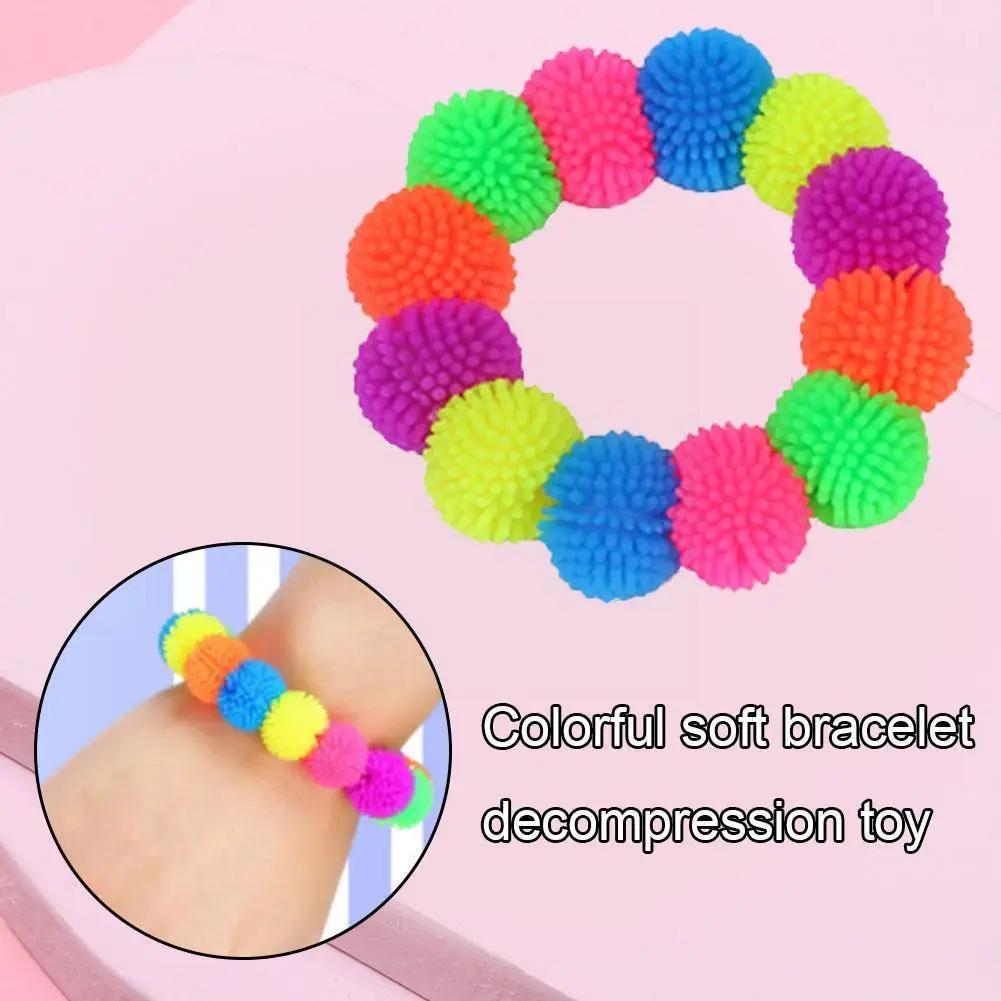 

Антистрессовые игрушки для снятия стресса, разноцветный мягкий персонализированный браслет для облегчения давления, подарок для аутизма, ...