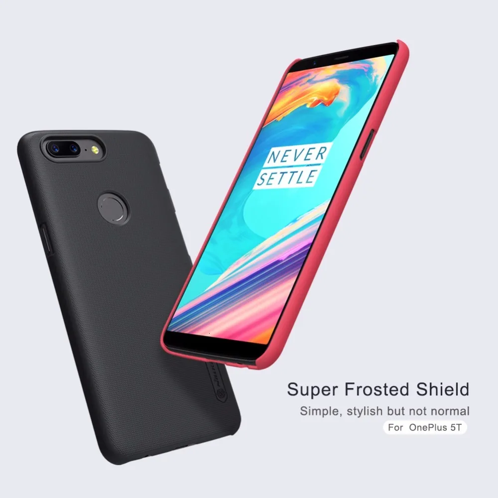Чехол для Oneplus 5T чехол NILLKIN Super Frosted Shield матовая задняя крышка чехол с подарком