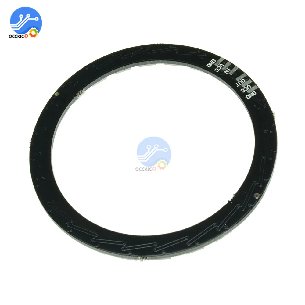 WS2812B модуль полосы 24 бит X WS2812 5050 RGB светодиодная кольцесветильник лампа с