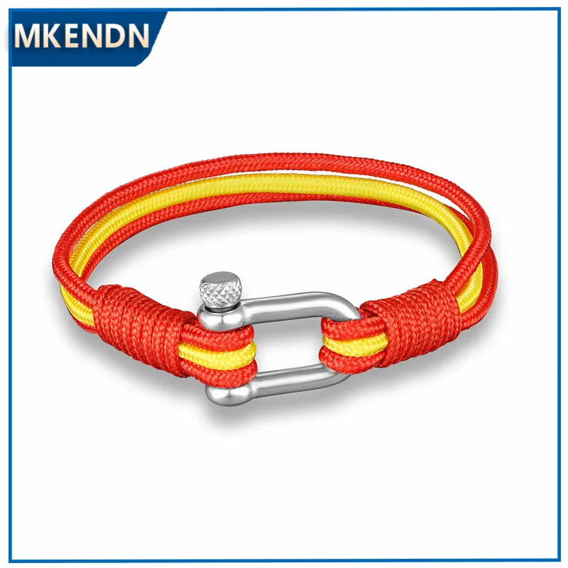 MKENDN – Bracelet en corde pour hommes et femmes  pour le Sport  le Camping  la survie nautique