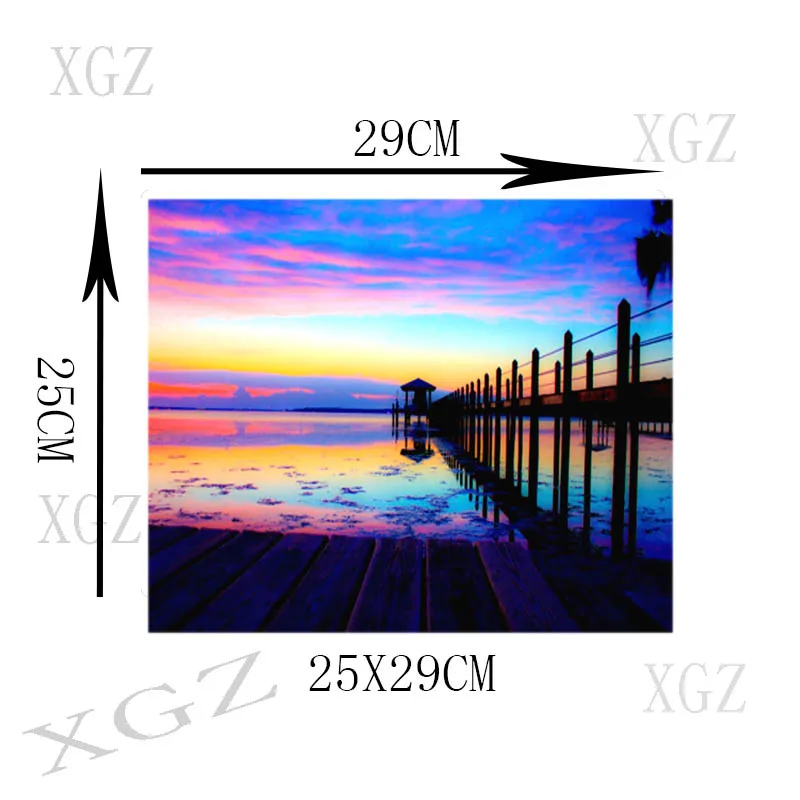 

XGZ Seaside Pier Sunshine Large Mouse Pad Black Locking Edge Laptop PC Desk Mat Rubber Skid Game Lol Csgo 900x400/600x300 Xxl