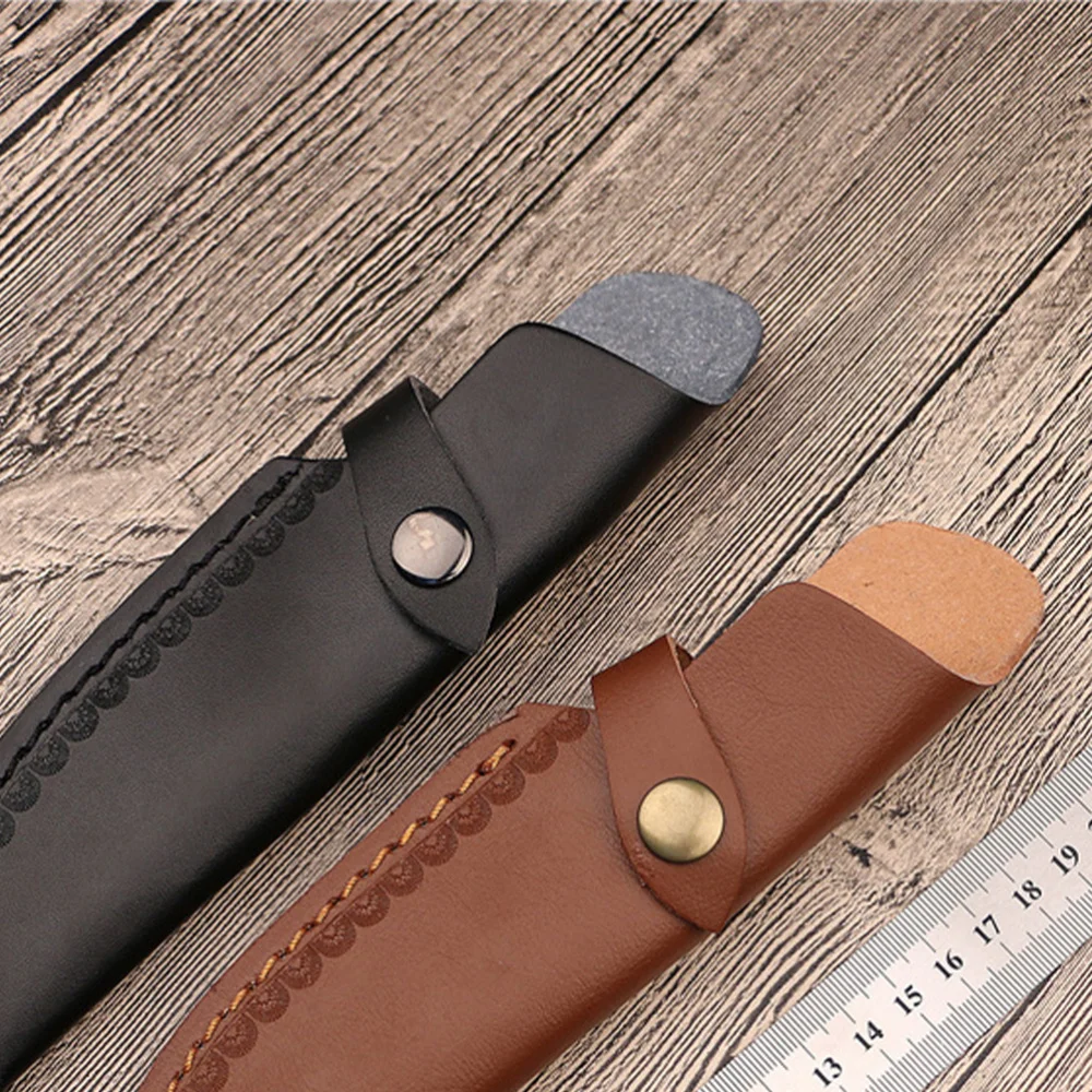 22 см Кожа Защита для ножа Портативный Кухня нож Покрытие оболочки (черный)|Блоки и