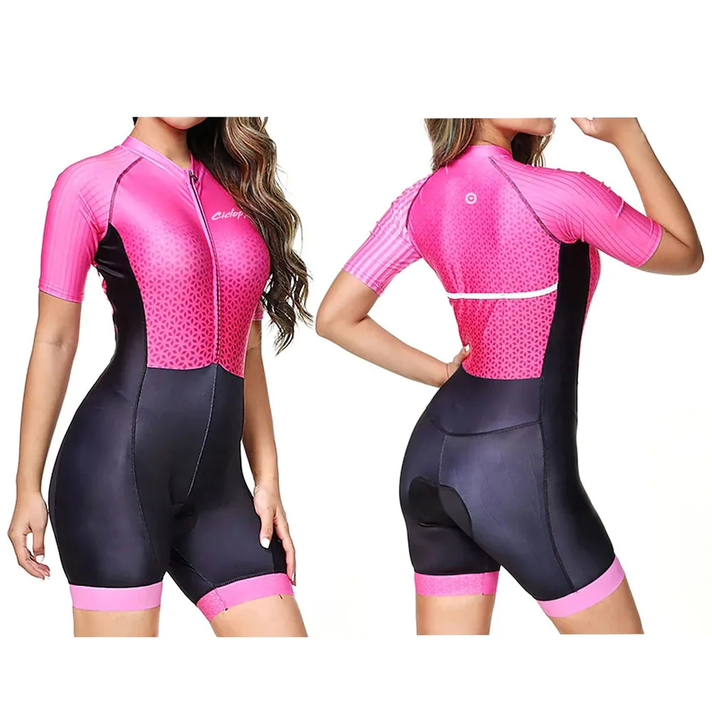 

Ciclopp summer cycling Jersey short-sleeved jumpsuit women's triathlon MTB team uniforms customized quick-drying sweat-absorbent