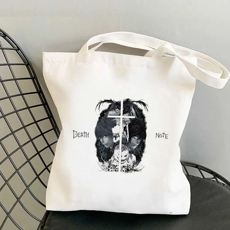 

Death Note shopping bag recycle bag tote bolso grocery shopper bag sac cabas bolsas ecologicas foldable ecobag sac tissu