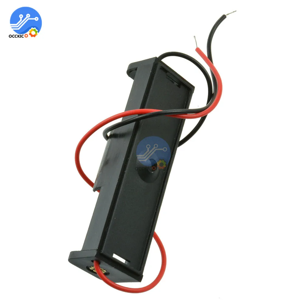 10 шт. пластиковый футляр для аккумулятора держатель с проводами AA 1 5 V 1XAA батареи| |