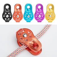 26kn climbing pulley fixed mountaineering rope rock climbing pulley safety outdoor tools ascending devices