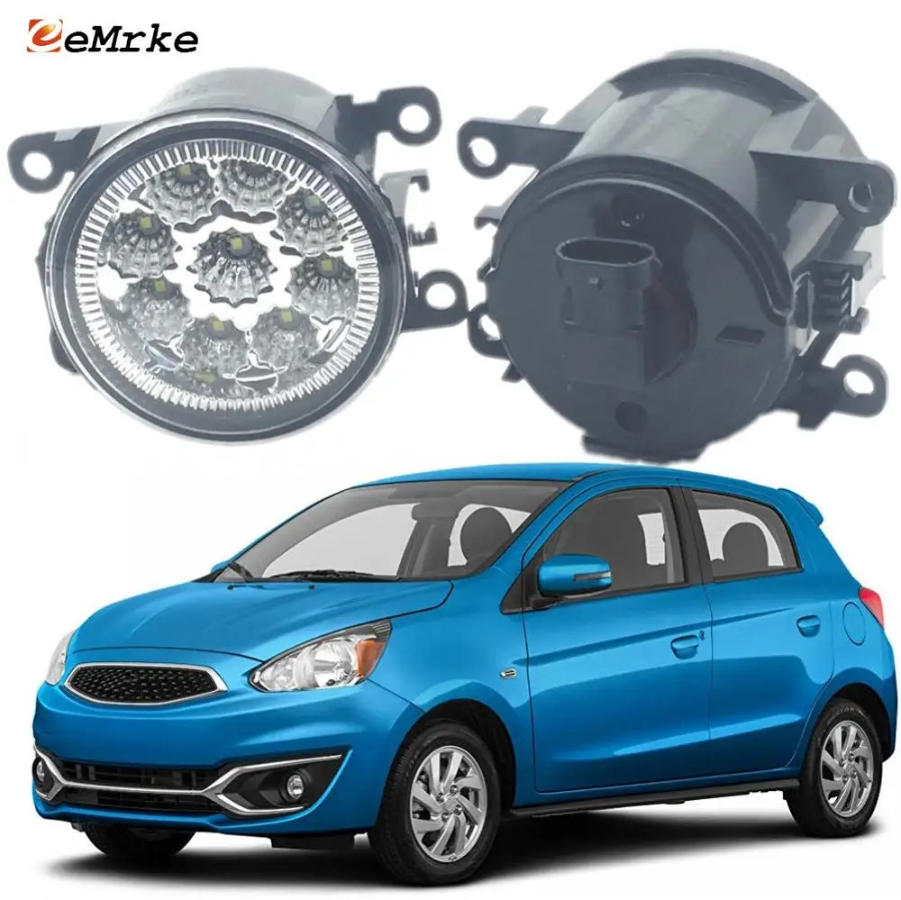 Автомобильный Стайлинг для Mitsubishi Mirage/Space Star светодиодные противотуманные фары H11 H8 Замена налобный противотуманный фонарь