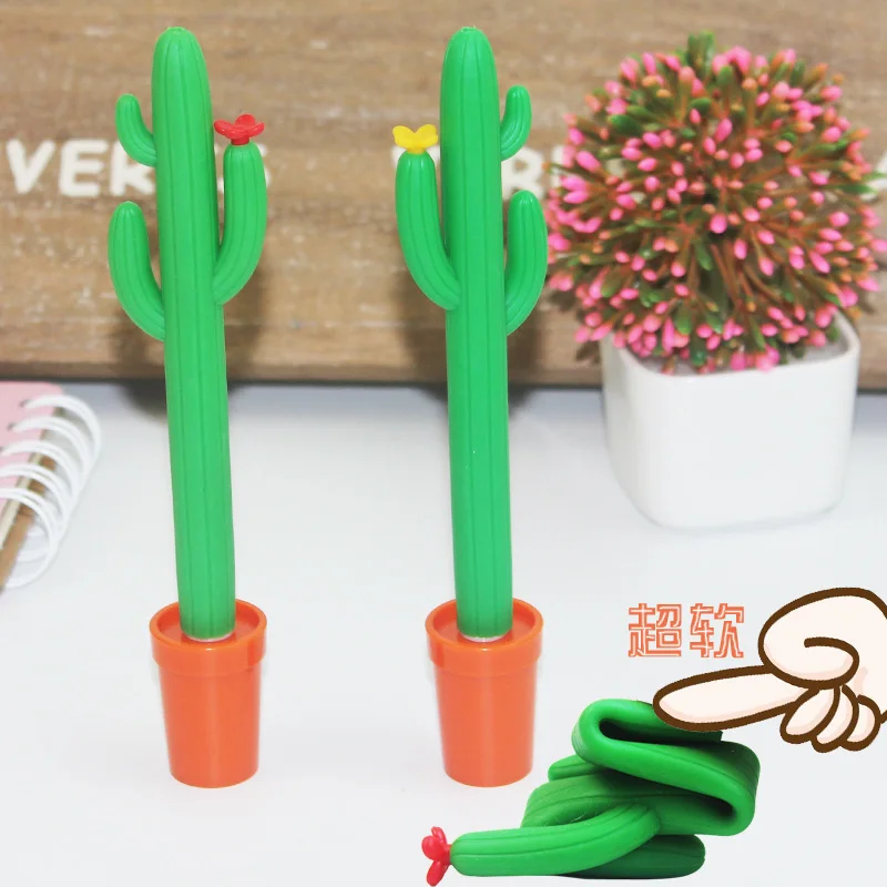 1 шт. канцелярские принадлежности милая Шариковая ручка С КАКТУСОМ в горшке