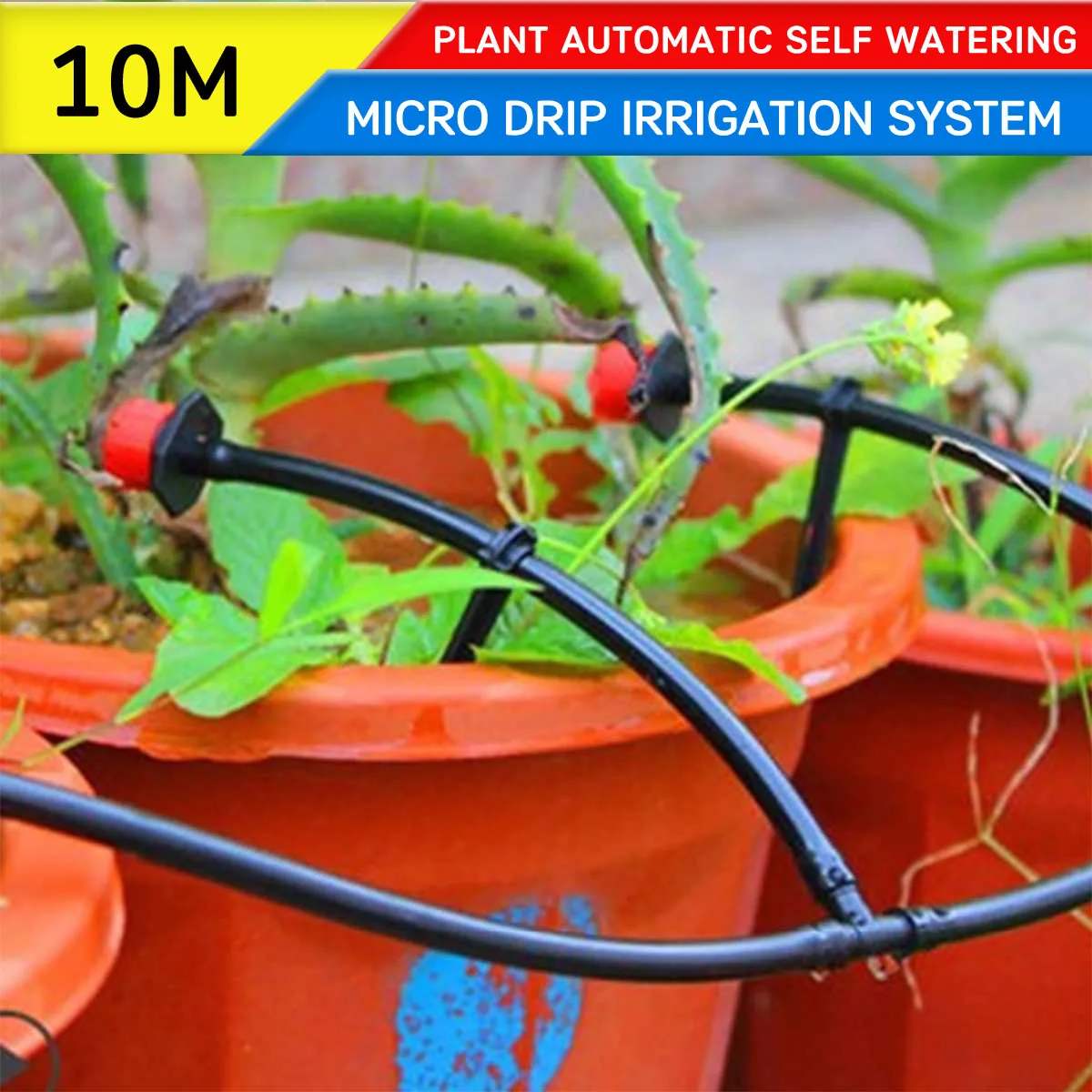 

Набор садовых шлангов для полива, микро система капельного орошения «сделай сам», автоматическая 10 м, с регулируемыми фотоэлементами, 1 комп...