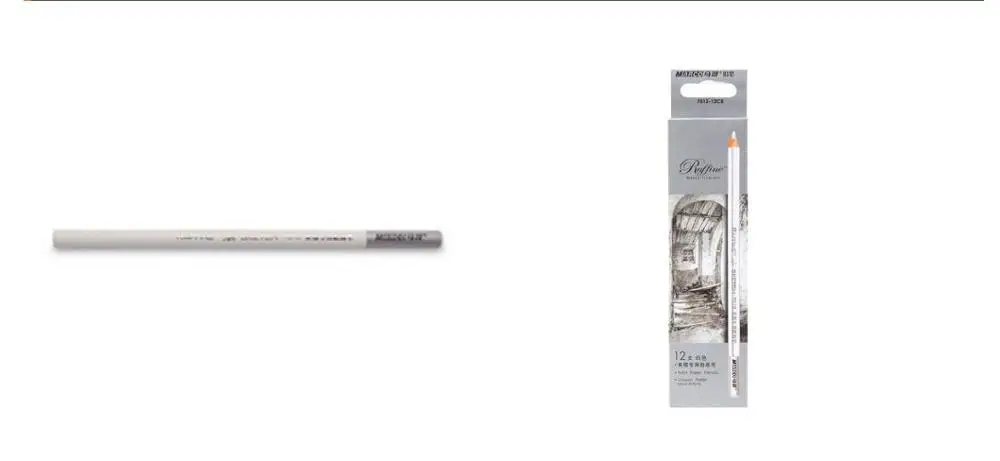 12 шт./компл. нетоксичные белые карандаши для рисования белый набор карандашей