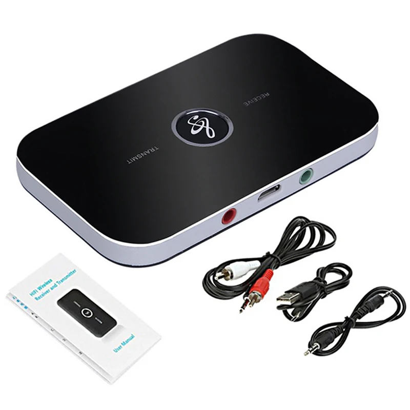 

Bluetooth Compatible 5.0 Audio Transmitter Receiver 2 In 1 3.5 Mm Jack Stereo Music Wireless Adapter For PC TV Car Speakers