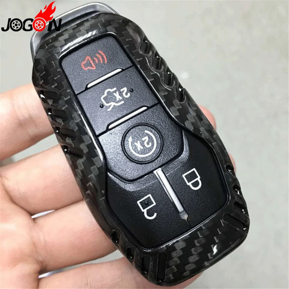

Genuine Carbon Fiber Smart Remote Key Fob Case Shell Holder Cover For Lincoln MKZ 2013- 2016 & MKC 2015 2016 & MKX 2016 2017