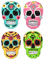 5d diy diamond painting skull stickers easy painting by number with diamonds for kids decorative kits anime stickers