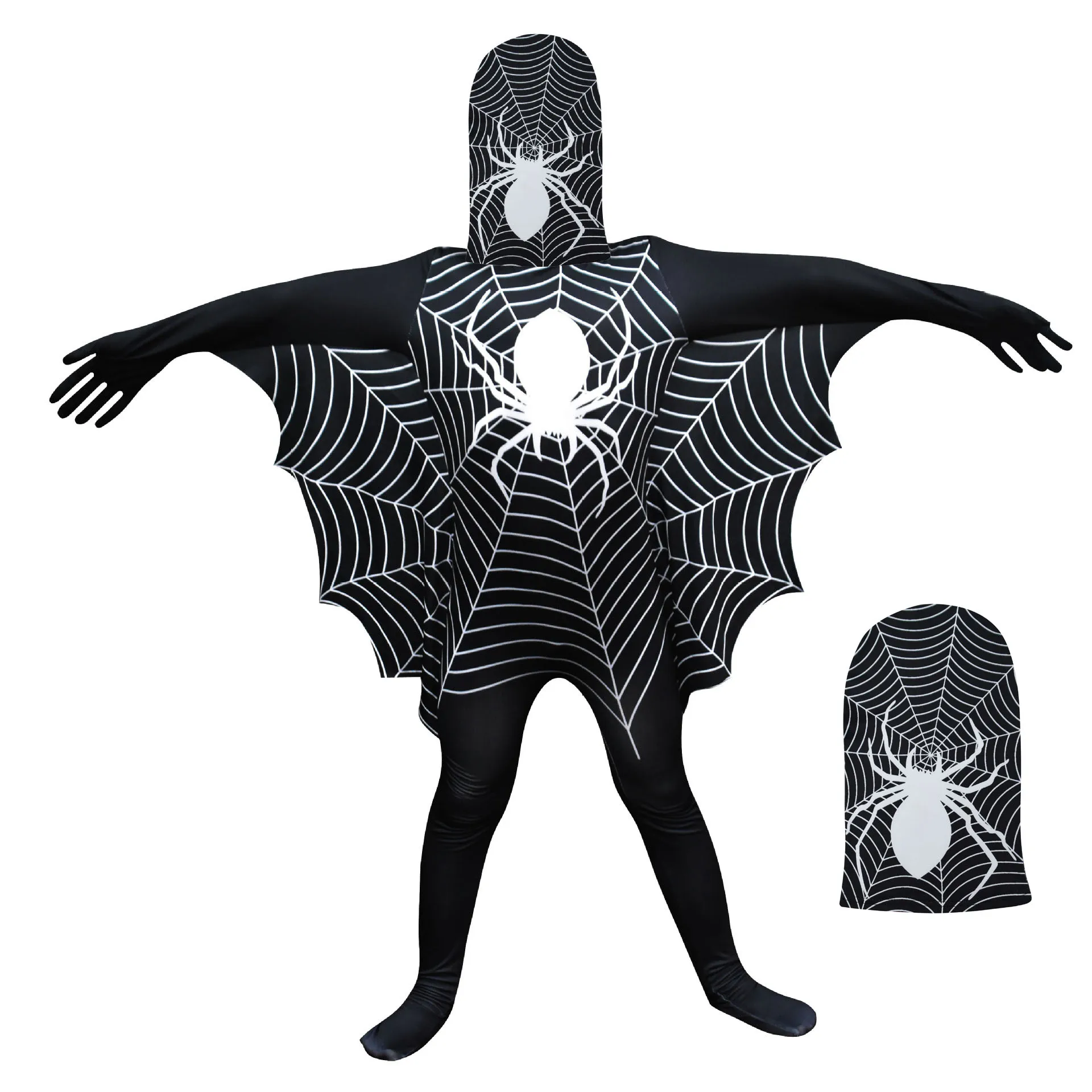 Детская плотно прилегающая шапка с принтом паутина для мальчиков наряды ролевых