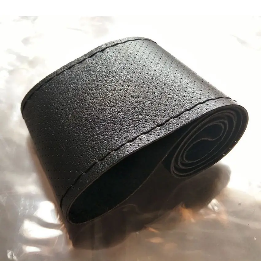 DIY текстурный мягкий Универсальный чехол рулевого колеса автомобиля с иголками и