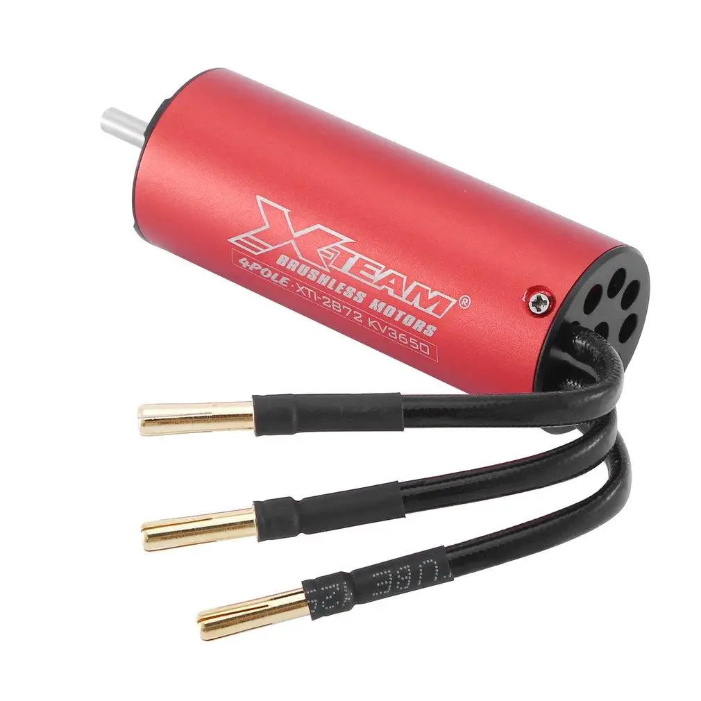 

X-TEAM 2872 3650/3500/3350KV бесщеточный двигатель для радиоуправляемой лодки, водонепроницаемый и пыленепроницаемый высокоскоростной мотор из меди