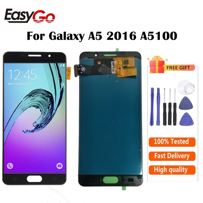 ЖК дисплей 5 2 дюйма для Samsung Galaxy A5 2016 A5100 A510 A510F A510M цифровой преобразователь