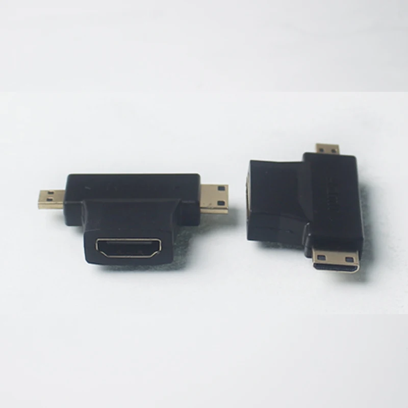 Переходник Lingable HDMI 3 в 1 комбинированный разъем преобразователь с Micro на Mini HDMI| |