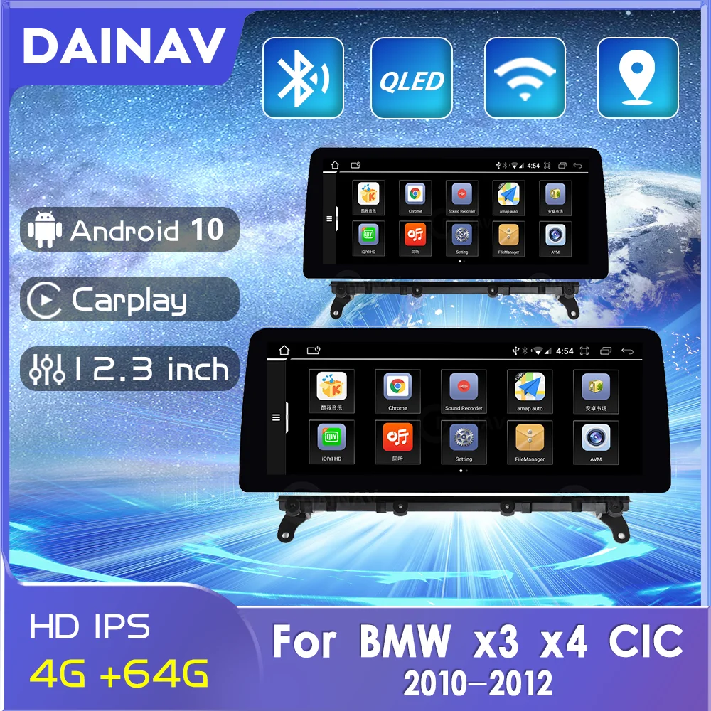 

12.3 INCH Carplay 2 Din Android Car Radio For BMW x3 x4 2010 2011 2012 CCC Car Autoradio GPS Navigation Multimedia DVD player